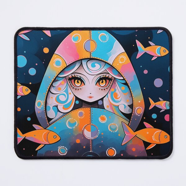 Item preview, "Girl & Fish Fantasy" designed and sold by HUNZINATOR.