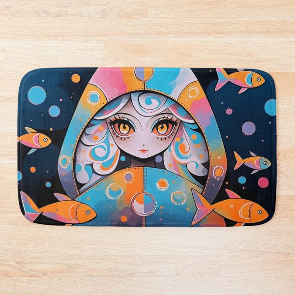 Item preview, "Girl & Fish Fantasy" designed and sold by HUNZINATOR.