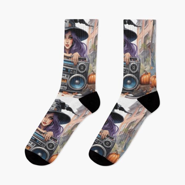 Item preview, kawaii witch, ghetto blaster 80s designed and sold by Mauswohn.