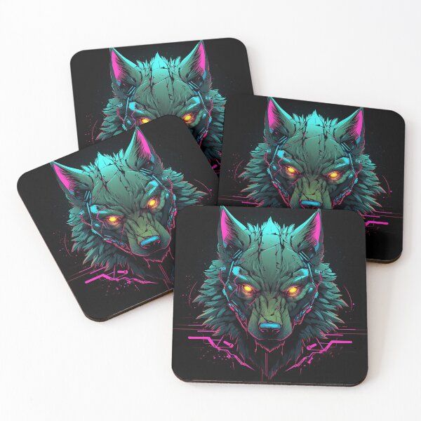 Item preview, Cyberpunk Wolf - Sci-Fi Artwork designed and sold by DW3WD.