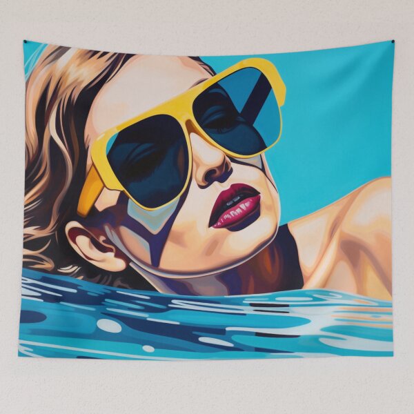 Item preview, Radiant Dip: Sun-Kissed Swim in Chic Style designed and sold by Moisky Art.