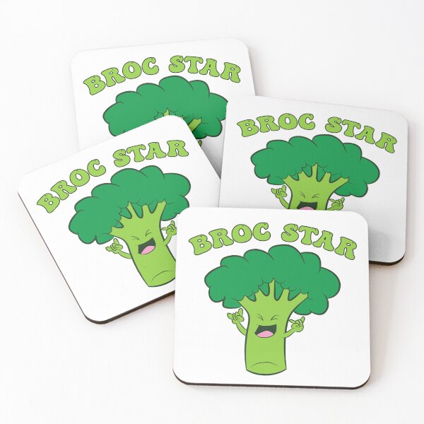 Item preview, BROC STAR | Cute Broccoli Pun | Funny Broccoli | Broc N Roll designed and sold by Christina-grich.