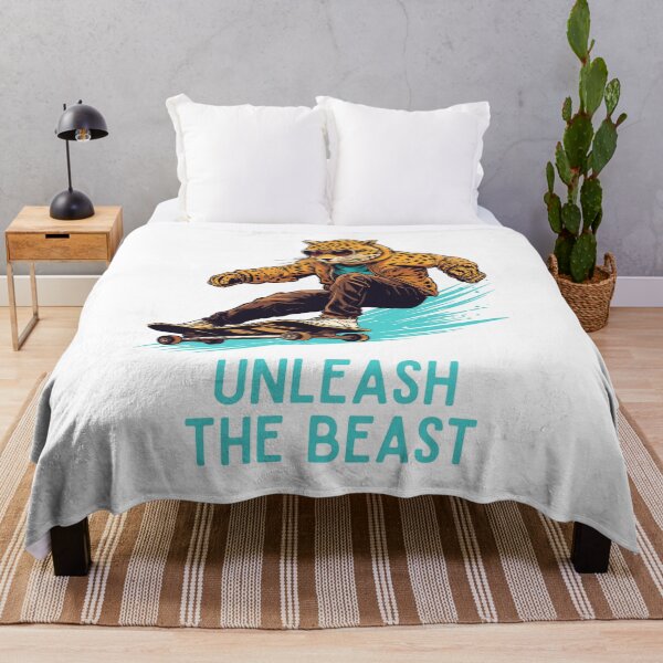 Item preview, Unleash the beast - Leopard on a skateboard designed and sold by the99thstudio.