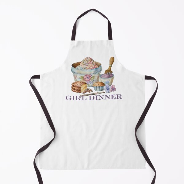 Item preview, girl dinner in vintage style designed and sold by EmeraldeaArt.
