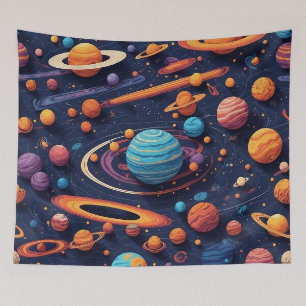Item preview, Planets and stars Pattern v2 designed and sold by JapKo.
