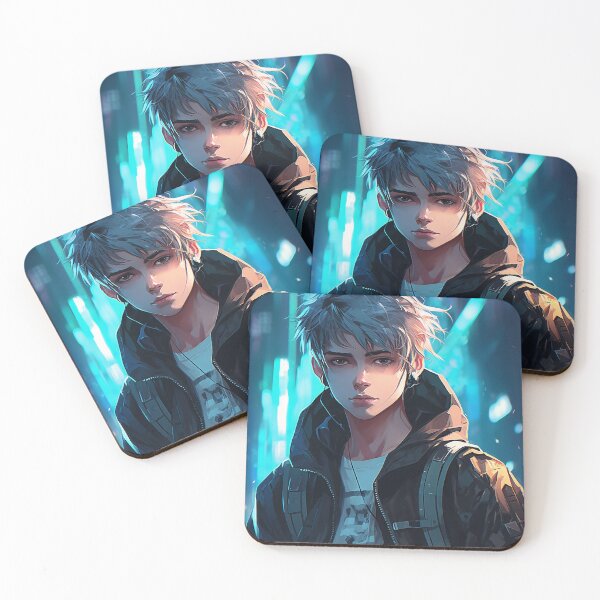 Item preview, Cyberpunk Anime Boy -- Sci-Fi Artwork designed and sold by DW3WD.