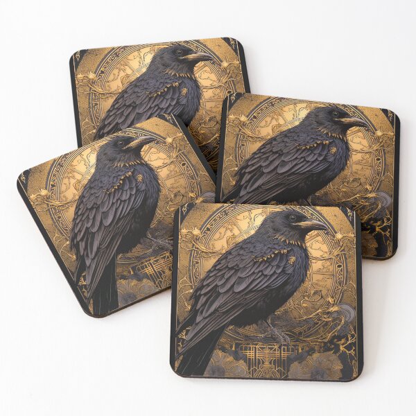 Item preview, Whispers of the Golden Raven: Tarot's Mystic Embrace designed and sold by Cheeky Companions.