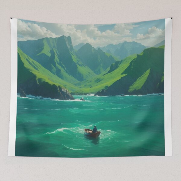 Item preview, Lone Figure in a boat designed and sold by JapKo.