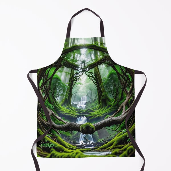 Item preview, A beautiful lush Fairycore Elf forest. designed and sold by PixieDustAIArt.