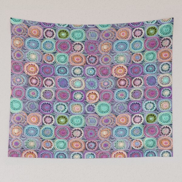 Item preview, Pastel crochet patchwork designed and sold by pinkal.