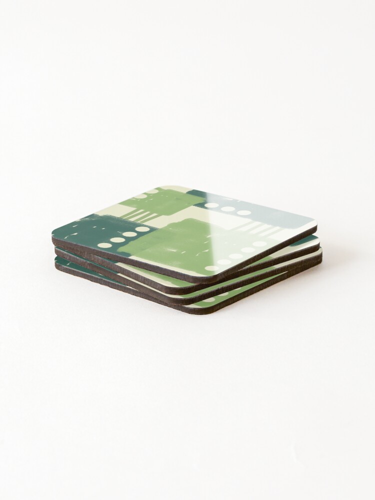 Thumbnail 4 of 5, Coasters (Set of 4), Abstract Pattern designed and sold by Paper-White.
