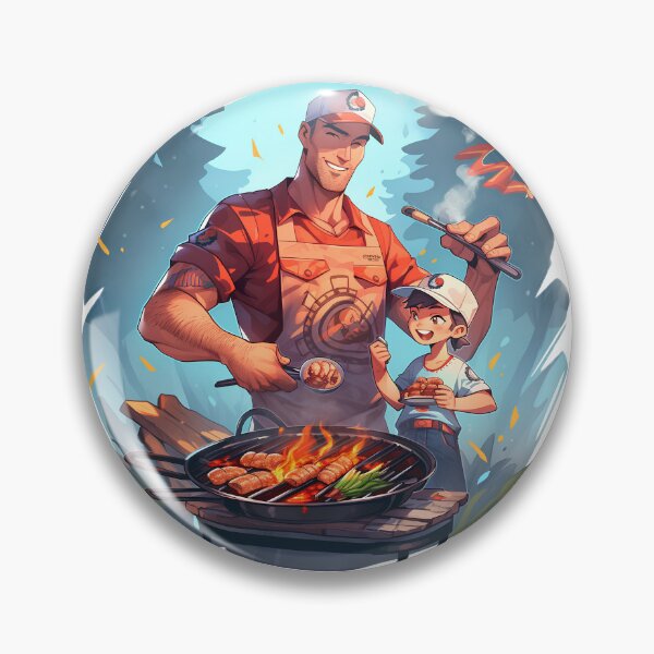 Item preview, Fathers Day Grillmaster Dads BBQ Grill Master Barbeque Grilling Time Season King designed and sold by MartynGrey.