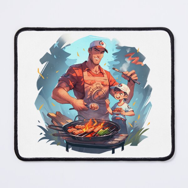Item preview, Fathers Day Grillmaster Dads BBQ Grill Master Barbeque Grilling Time Season King designed and sold by MartynGrey.