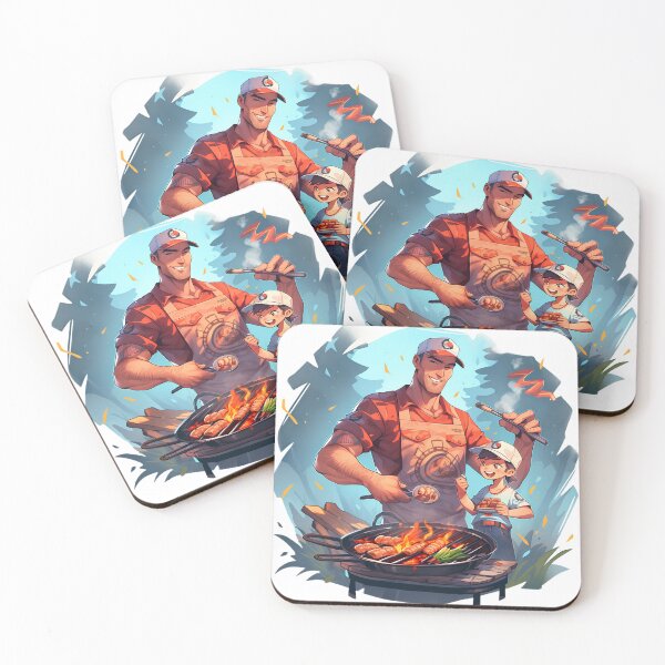 Item preview, Fathers Day Grillmaster Dads BBQ Grill Master Barbeque Grilling Time Season King designed and sold by MartynGrey.