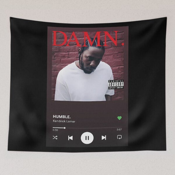 Item preview, Kendrick Lamar Humble Damn Spotify designed and sold by RufflesBainD.