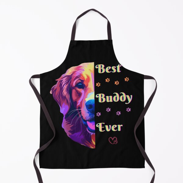 Item preview, Colorfull Best Buddy Golden Retriver T-shirt Design designed and sold by MemoriesCreator.