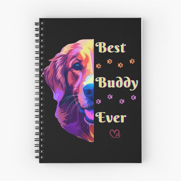Item preview, Colorfull Best Buddy Golden Retriver T-shirt Design designed and sold by MemoriesCreator.