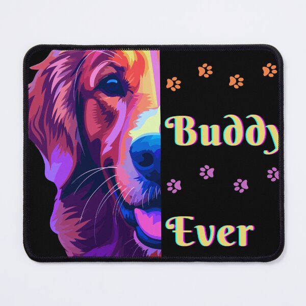 Item preview, Colorfull Best Buddy Golden Retriver T-shirt Design designed and sold by MemoriesCreator.