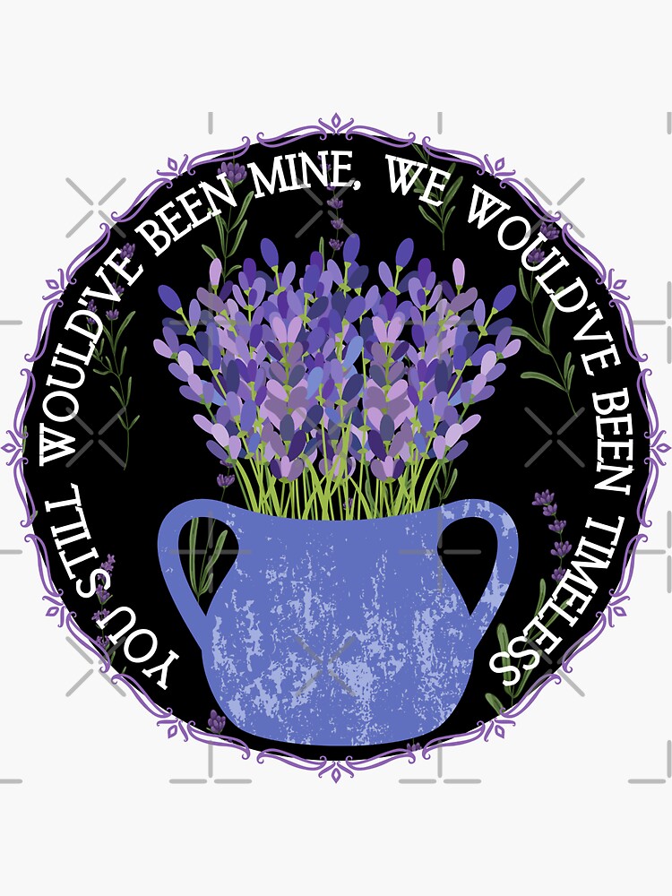 Timeless We Would've Been Timeless Lavender Flower Design Sticker for Sale  by doria-photos