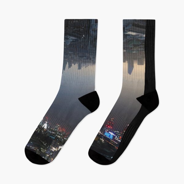 Item preview, 2023 New Year London Rooftop Skyline Night/Day Poster 1 designed and sold by EbtsOby.