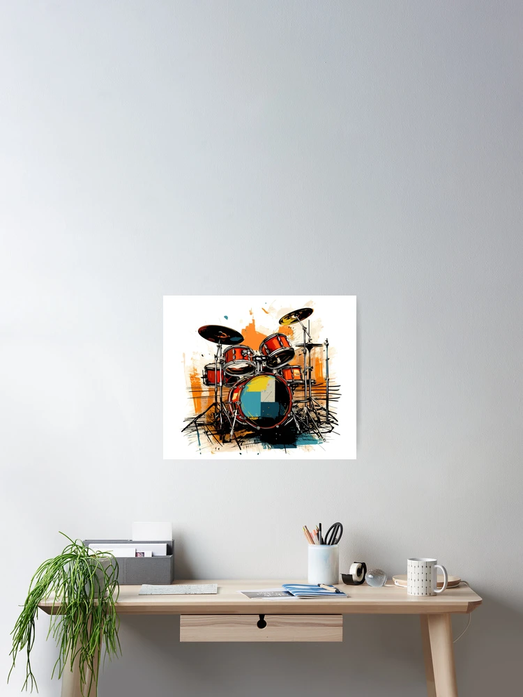Thumbnail 2 of 3, Poster, Rhythmic Fusion designed and sold by PrintDesignLab.