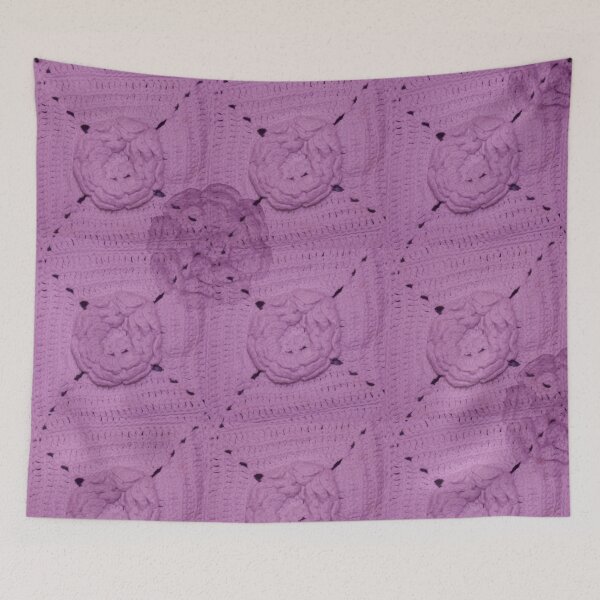 Item preview, Pink Hand Crocheted Granny Square - Crochet - Photography designed and sold by Victoria Rose.