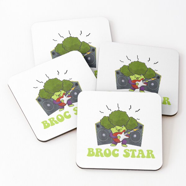 Item preview, BROC STAR | Cute Broccoli Pun | Funny Broccoli | Broc N Roll designed and sold by Christina-grich.