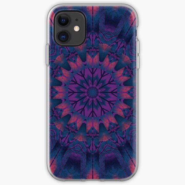 Estrella púrpura Funda blanda para iPhone