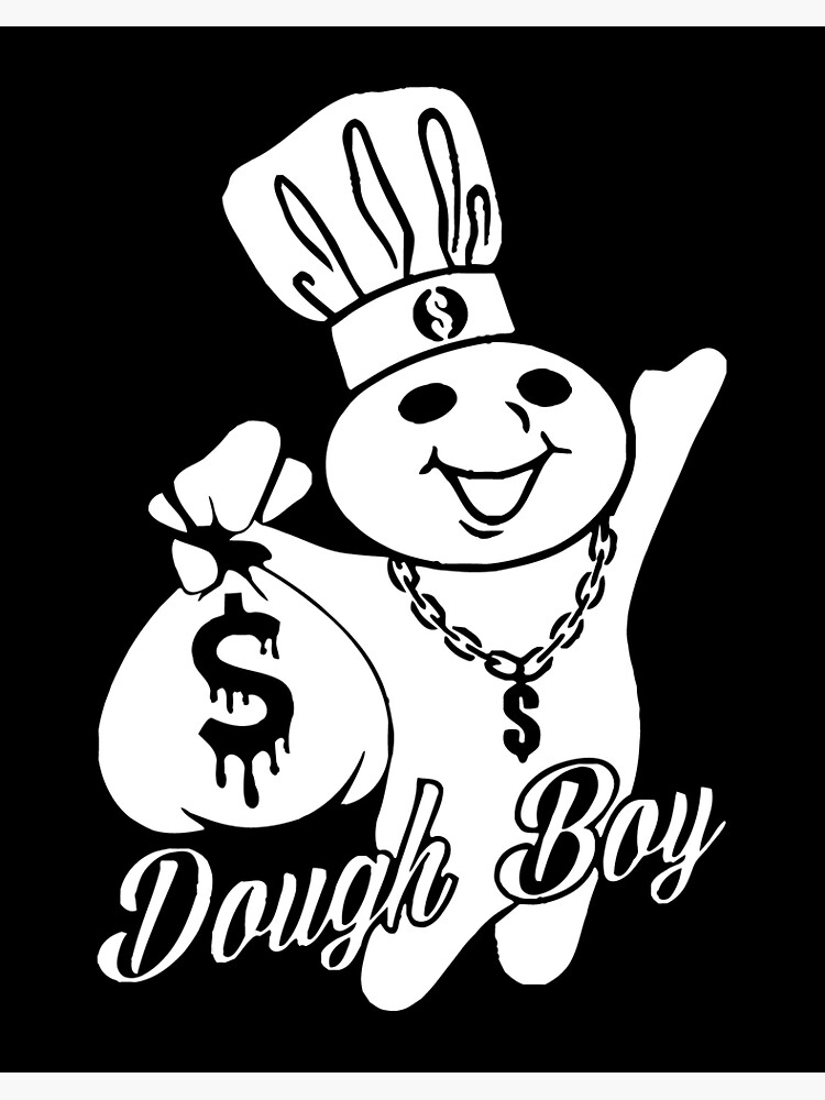 Dough Boy Money Bag Pillsbury Pools Art Board Print