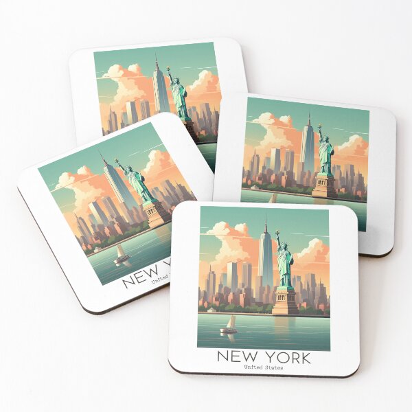 Item preview, A Vintage Travel Illustration of New York - US designed and sold by GoodOldVintage.