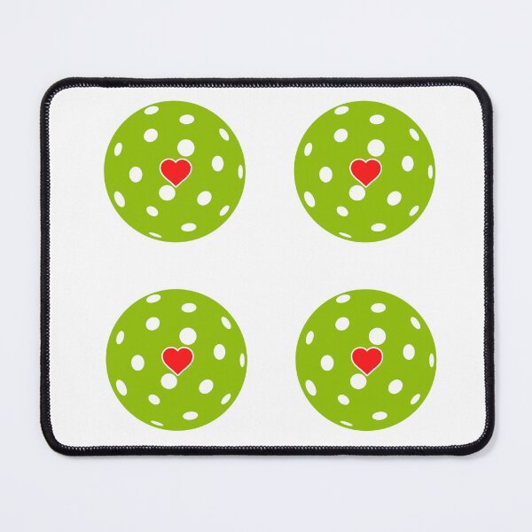 Item preview, Pickleball ball green pack with heart designed and sold by micarto.