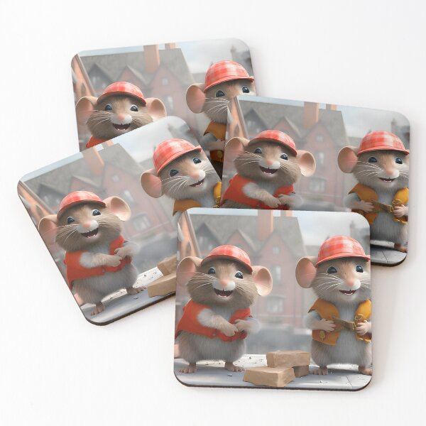Item preview, smart hamster bricklayer handyman worker designed and sold by Creativ-Queen.