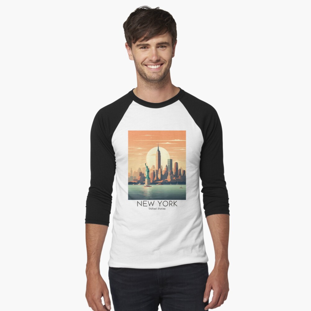 Item preview, Baseball ¾ Sleeve T-Shirt designed and sold by GoodOldVintage.