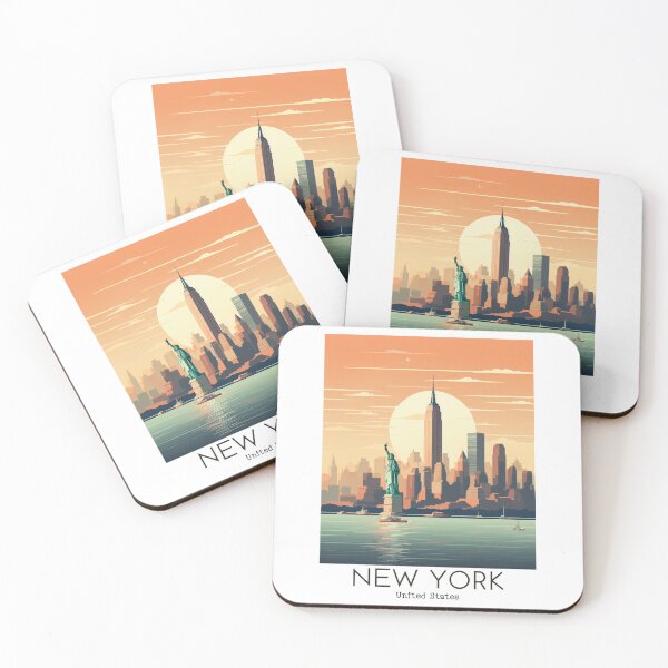 Item preview, A Vintage Travel Illustration of New York - US designed and sold by GoodOldVintage.