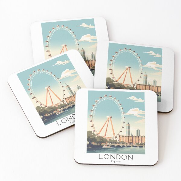 Item preview, Una ilustración de viaje vintage de Londres - Inglaterra designed and sold by GoodOldVintage.