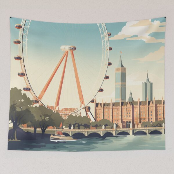 Item preview, A Vintage Travel Illustration of London - England designed and sold by GoodOldVintage.