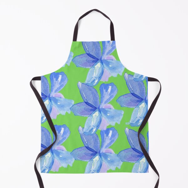Item preview, Blue flower ,green background designed and sold by Rosaleengreen.
