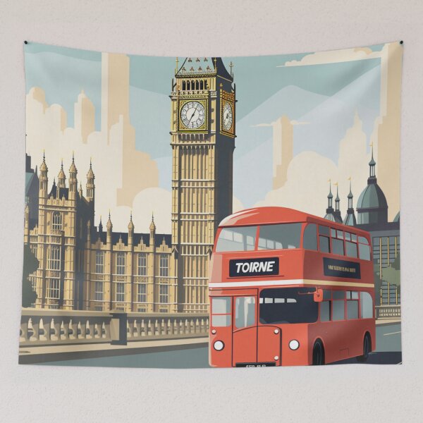 Item preview, A Vintage Travel Illustration of London - England designed and sold by GoodOldVintage.