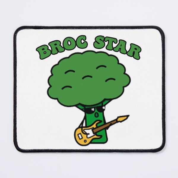 Item preview, BROC STAR | Cute Broccoli Pun | Funny Broccoli | Broc N Roll designed and sold by Christina-grich.