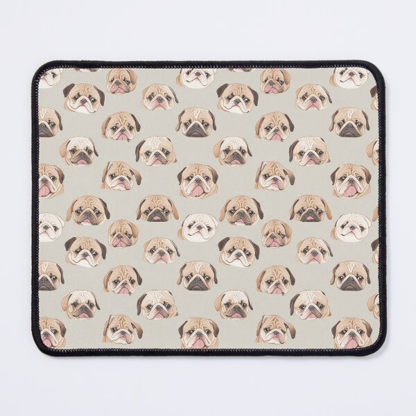 Item preview, Kawaii Pug Pattern Tan Pattern designed and sold by Theo-B.