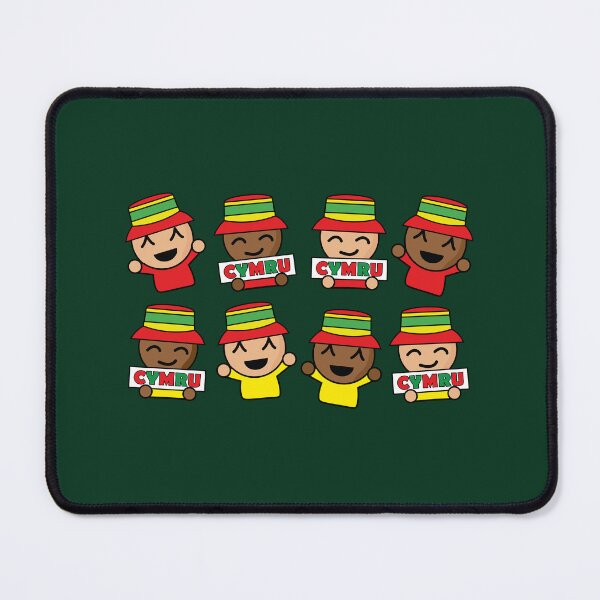 Item preview, Group of cartoon Wales football fans designed and sold by egogrenade.