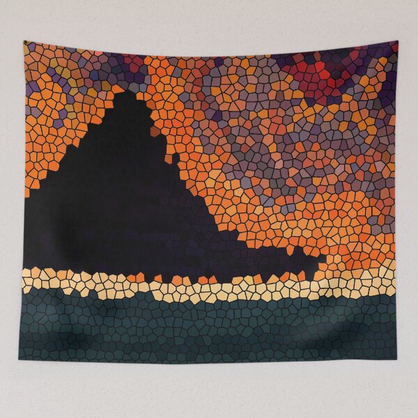 Item preview, Abstract Beach Ocean Mountain Pretty Sky Beach Vibes 1 of 4 designed and sold by Beachy.