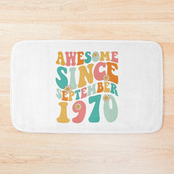 Item preview, Awesome Since September 1970 | Made In 1970 | Retro Groovy Birthday designed and sold by Christina-grich.