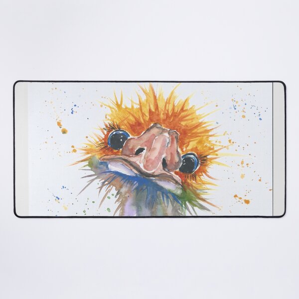 Item preview, Emu bird, Ostrich portrait designed and sold by Marjansart.