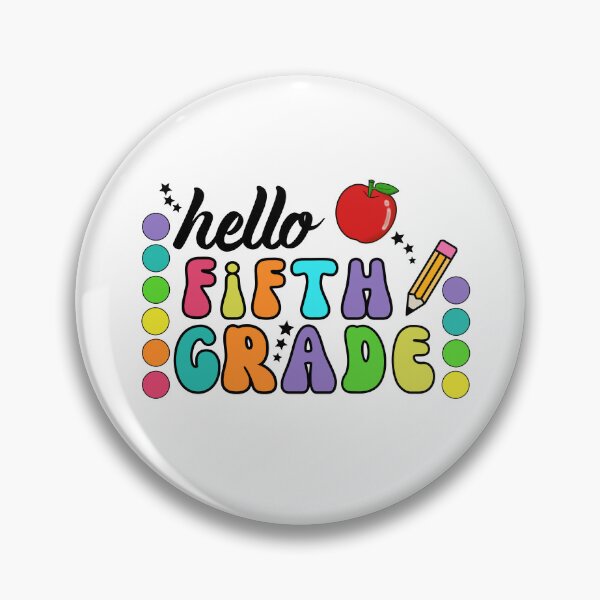 Item preview, Hello Fifth Grade designed and sold by The Sticker Spree  ⭐️⭐️⭐️⭐️⭐️.