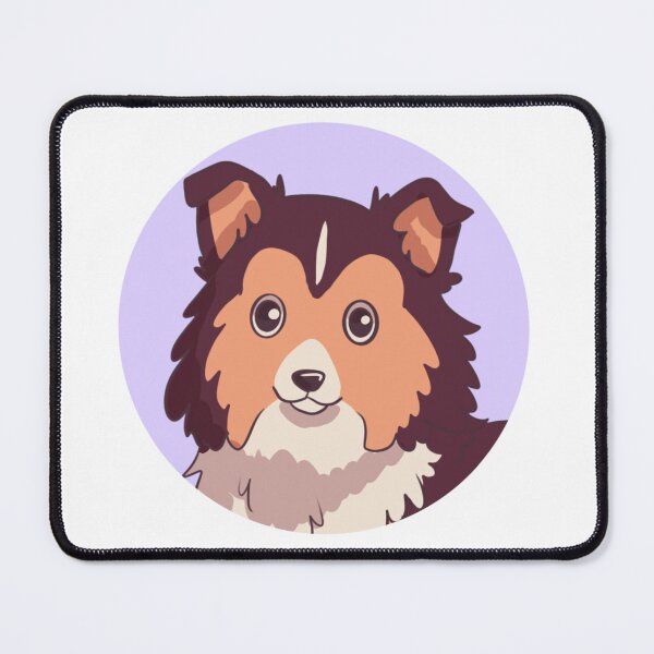 Item preview, Cute shetland sheepdog kawaii illustration designed and sold by Yaragold.