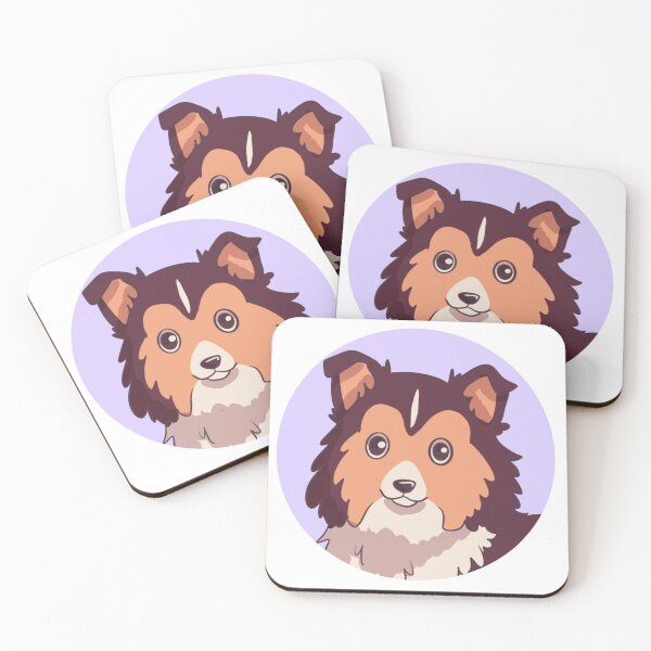 Item preview, Cute shetland sheepdog kawaii illustration  designed and sold by Yaragold.
