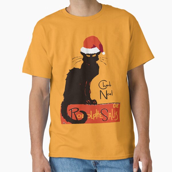 Item preview, Le Chat Noel Christmas Parody Distressed Cut Out designed and sold by taiche.