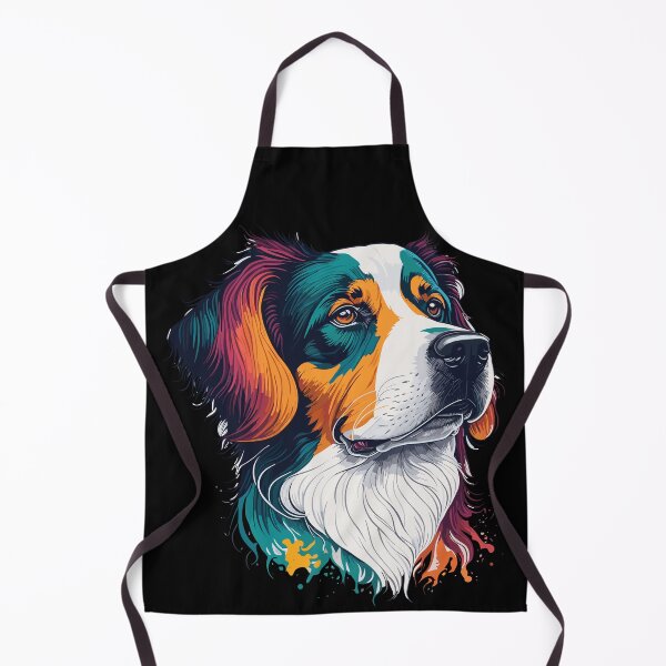 Item preview, Colorful Canine: A Vibrant Portrait designed and sold by TheFrenchVegan.