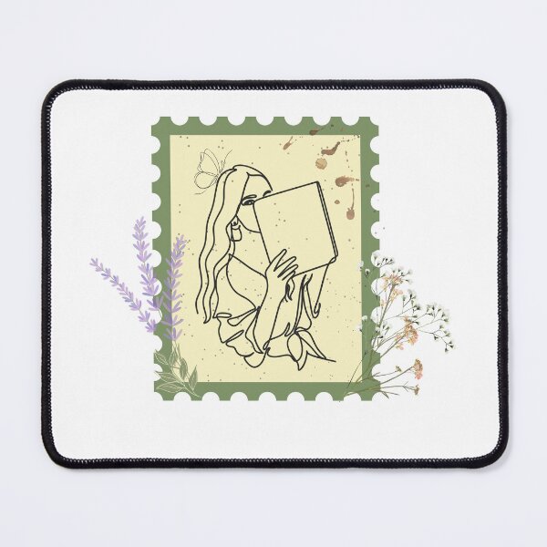 Item preview, Book Stamp for Readers and Nature Fans designed and sold by noneko04.